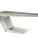 Silver Aluminum 71-Inch Rectangular Writing Desk for Home Offices 10 Silver Aluminum 71-Inch Rectangular Writing Desk for Home Offices