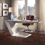 Silver Aluminum 71-Inch Rectangular Writing Desk for Home Offices 18 Silver Aluminum 71-Inch Rectangular Writing Desk for Home Offices