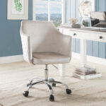 37" Adjustable Swivel Task Chair with Steel Frame and Fabric 6 37" Adjustable Swivel Task Chair with Steel Frame and Fabric