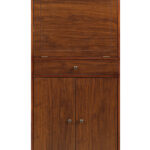 24" X 20" X 52" Walnut MDF Wine Storage Cabinet 9 24" X 20" X 52" Walnut MDF Wine Storage Cabinet