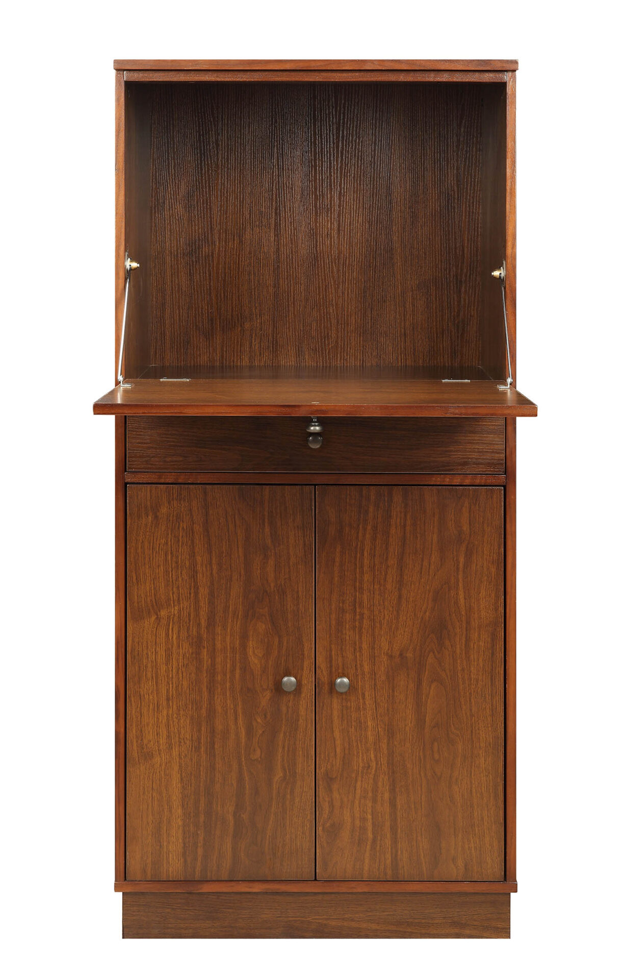 24" X 20" X 52" Walnut MDF Wine Storage Cabinet 4 24" X 20" X 52" Walnut MDF Wine Storage Cabinet - Image 4