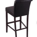 Hampton 25-Inch Wood Counter Stool with Espresso Finish, Black Vinyl Foam Cushion Seat, and Upholstered Back 6 Hampton 25-Inch Wood Counter Stool with Espresso Finish, Black Vinyl Foam Cushion Seat, and Upholstered Back