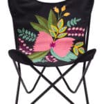 Multicolor Boho-Modern Accent Chair with Cotton Seat and Steel Frame 11 Multicolor Boho-Modern Accent Chair with Cotton Seat and Steel Frame