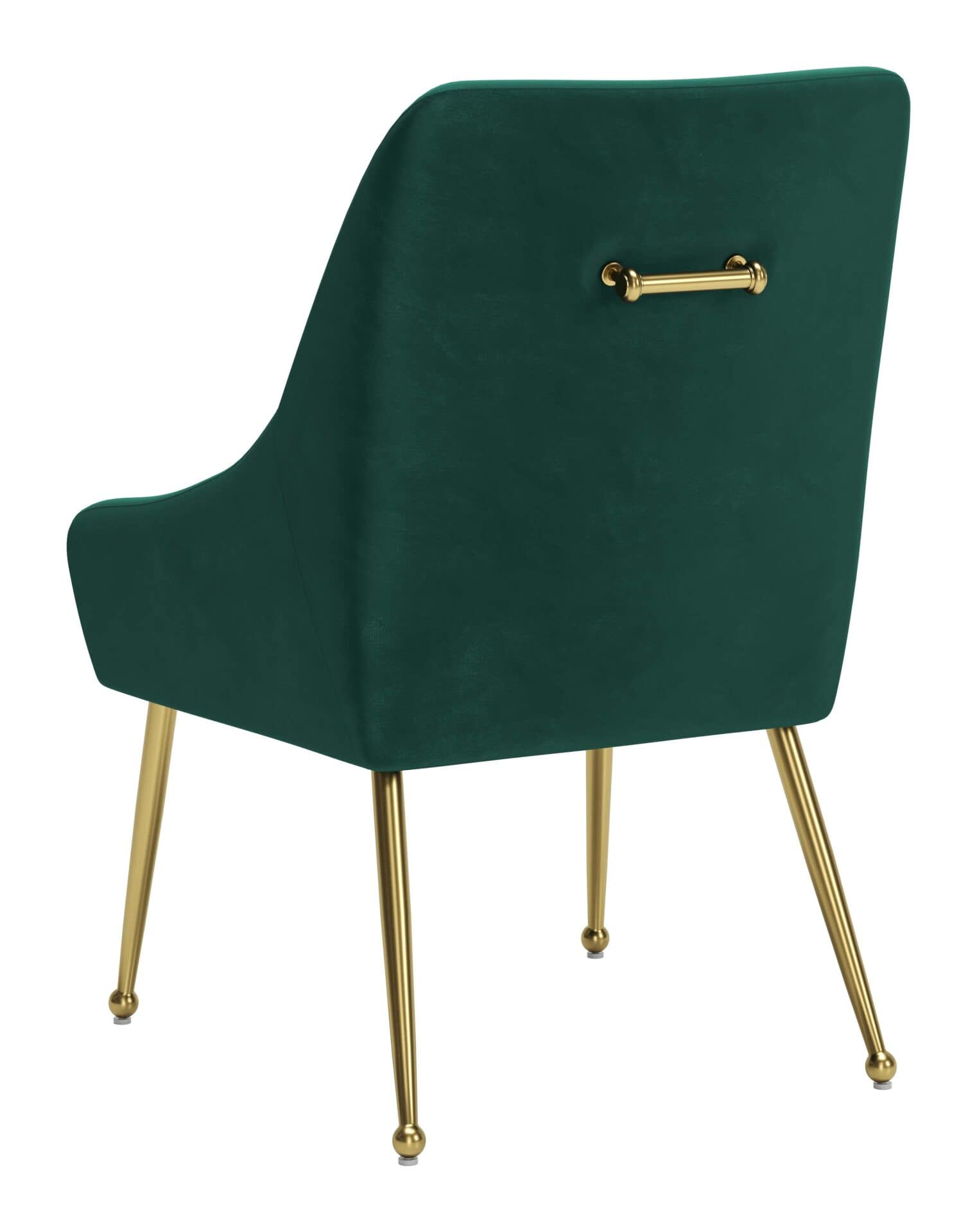 Velvet Armchair with Gold Metal Legs and Cushioned Backrest Green 7 Velvet Armchair with Gold Metal Legs and Cushioned Backrest Green - Image 7