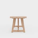 Driftwood Japandi Rubberwood Dining Table with Oak Veneer Finish 11 Driftwood Japandi Rubberwood Dining Table with Oak Veneer Finish