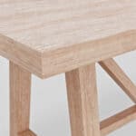 Driftwood Japandi Rubberwood Dining Table with Oak Veneer Finish 13 Driftwood Japandi Rubberwood Dining Table with Oak Veneer Finish