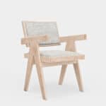 Driftwood Japandi Rubberwood Dining Side Chairs (Set of 2) 8 Driftwood Japandi Rubberwood Dining Side Chairs (Set of 2)