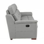 41" Grey Modern Leather Reclining Chair for Stylish Relaxation