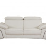 White Italian Leather 6-Person Sofa, Loveseat, and Chair Set