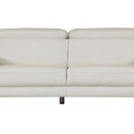 White Italian Leather 6-Person Sofa, Loveseat, and Chair Set