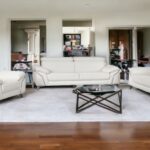 White Italian Leather 6-Person Sofa, Loveseat, and Chair Set