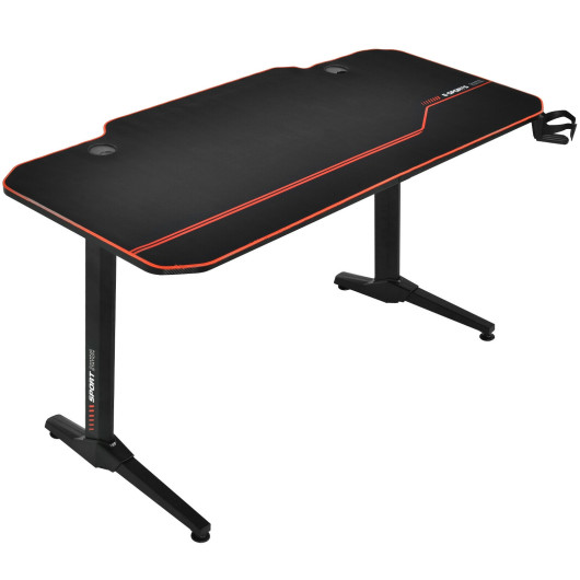 55 Inch Ergonomic Gaming Desk with Full-Desk Mouse Pad 3 55 Inch Ergonomic Gaming Desk with Full-Desk Mouse Pad - Image 3