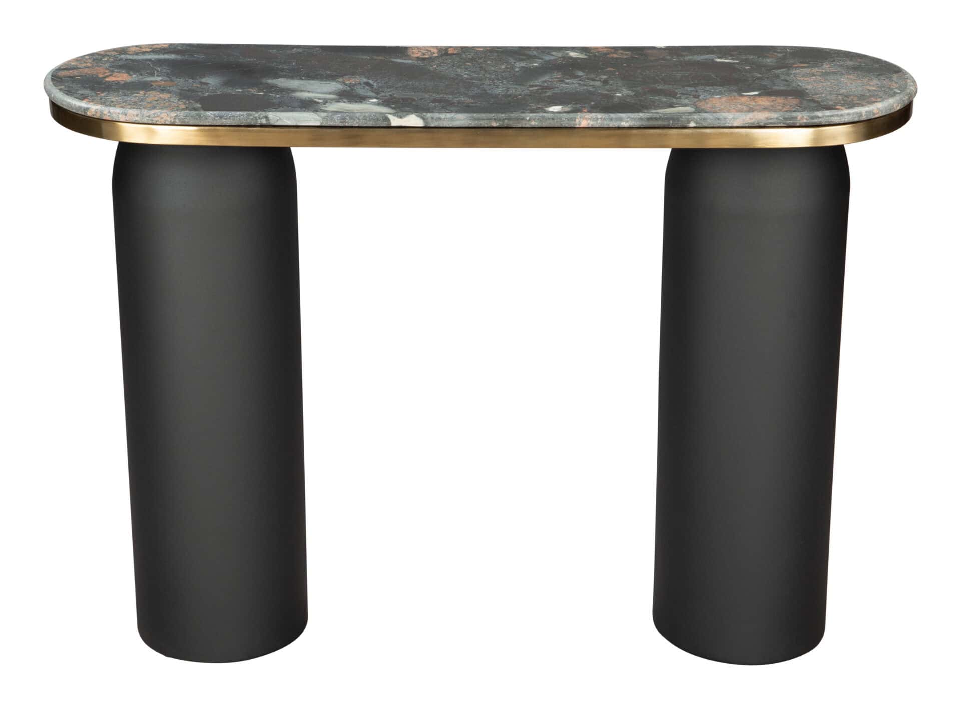 Modern Marble Top Console Table with Steel Legs for Entryways 5 Modern Marble Top Console Table with Steel Legs for Entryways - Image 5