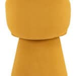 Orange Velvet Swivel Dining Chair with 360-Degree Base