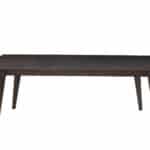 Chocolate Solid Pine Contemporary Fixed Top Dining Table