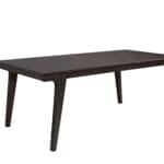 Chocolate Solid Pine Contemporary Fixed Top Dining Table