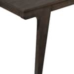 Chocolate Solid Pine Contemporary Fixed Top Dining Table