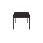 Chocolate Solid Pine Contemporary Fixed Top Dining Table