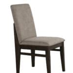 Chocolate Contemporary Dining Side Chairs Solid Pine Plywood (Set of 2)