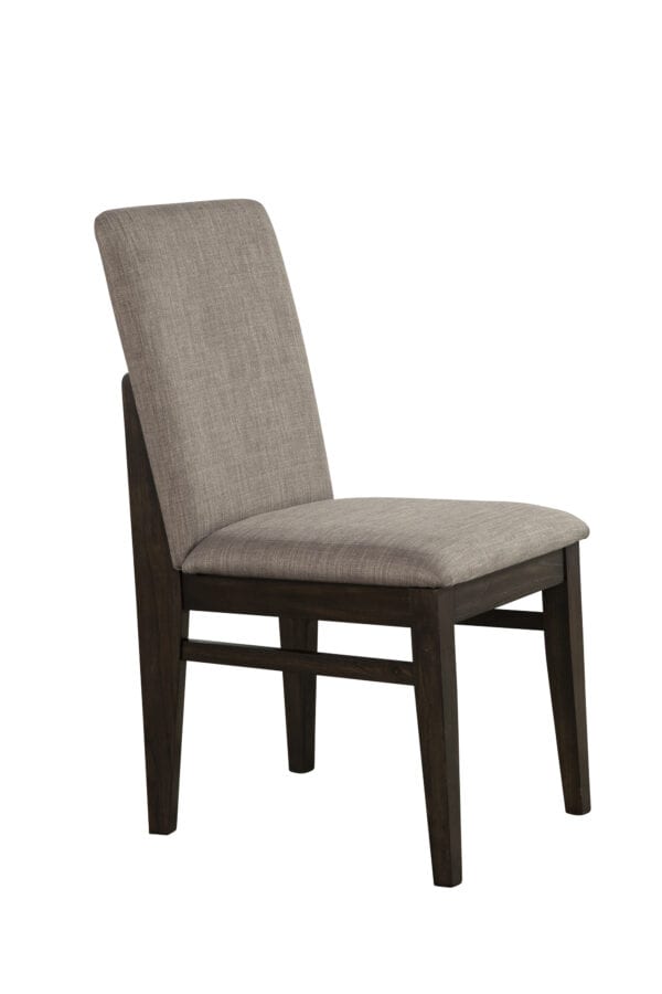 Chocolate Contemporary Dining Side Chairs Solid Pine Plywood (Set of 2)