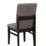 Chocolate Contemporary Dining Side Chairs Solid Pine Plywood (Set of 2)