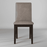 Chocolate Contemporary Dining Side Chairs Solid Pine Plywood (Set of 2)
