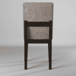 Chocolate Contemporary Dining Side Chairs Solid Pine Plywood (Set of 2)