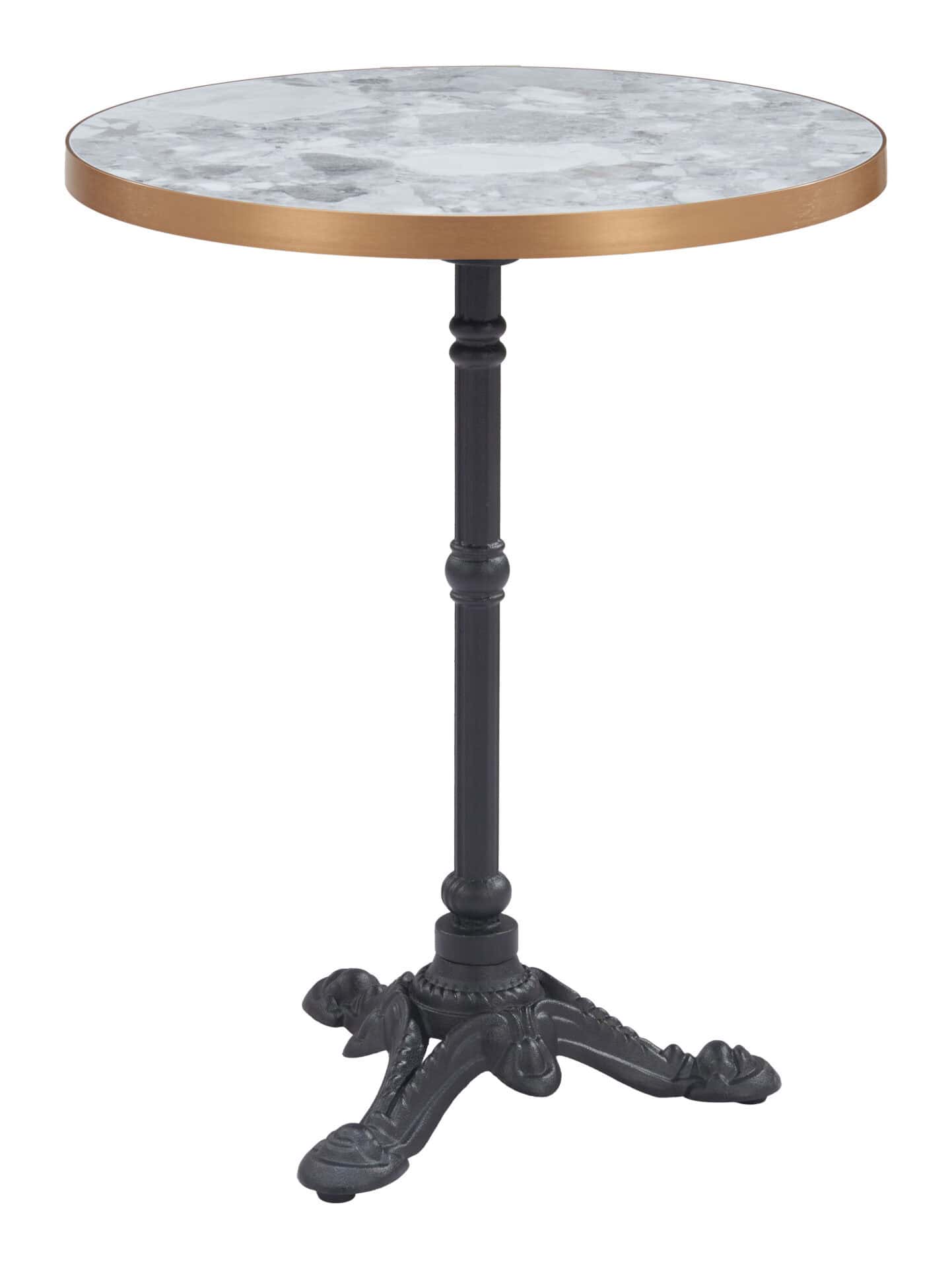 Outdoor Bistro Table Weather-Resistant Cast Aluminum Frame Round Top 4 Outdoor Bistro Table Weather-Resistant Cast Aluminum Frame Round Top - Image 4