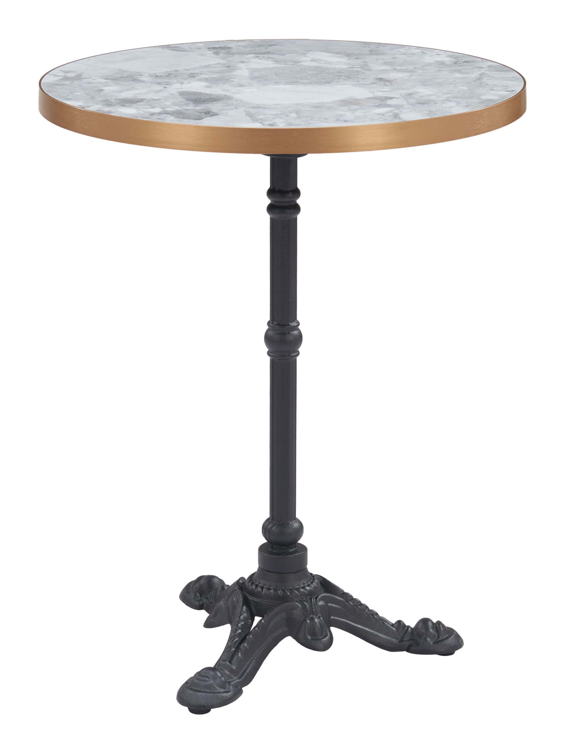 Outdoor Bistro Table Weather-Resistant Cast Aluminum Frame Round Top 13 Outdoor Bistro Table Weather-Resistant Cast Aluminum Frame Round Top