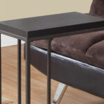 18.25 x 10.25 x 25.25 Cappuccino Metal Accent Table