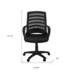 37.75 Inch Black Swivel Adjustable Mesh Back Office Chair 10 37.75 Inch Black Swivel Adjustable Mesh Back Office Chair