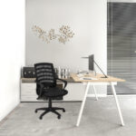 37.75 Inch Black Swivel Adjustable Mesh Back Office Chair 9 37.75 Inch Black Swivel Adjustable Mesh Back Office Chair