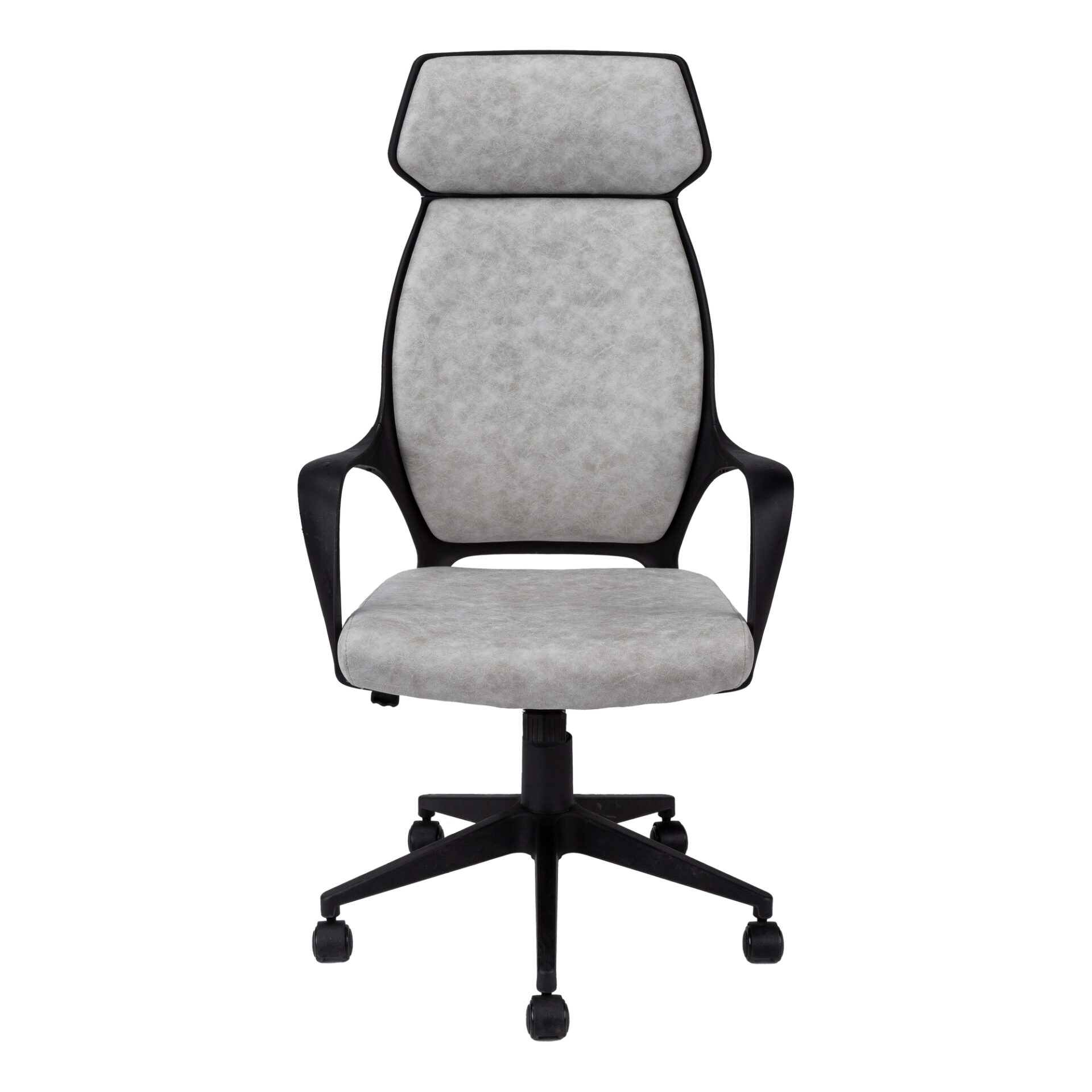 96" Black Adjustable Swivel Office Chair with Fabric Back 2 96" Black Adjustable Swivel Office Chair with Fabric Back - Image 2