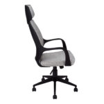 96" Black Adjustable Swivel Office Chair with Fabric Back 5 96" Black Adjustable Swivel Office Chair with Fabric Back