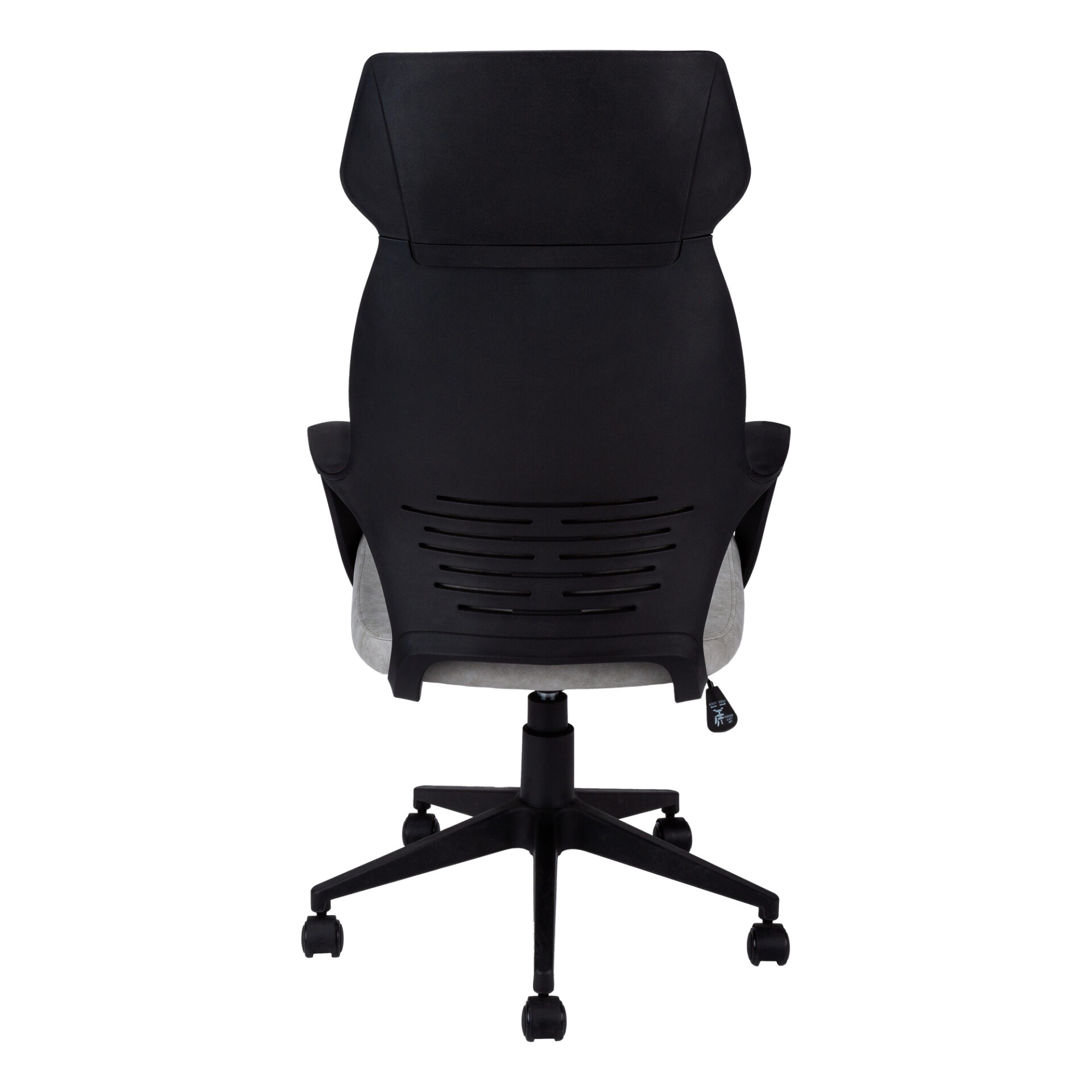 96" Black Adjustable Swivel Office Chair with Fabric Back 3 96" Black Adjustable Swivel Office Chair with Fabric Back - Image 3