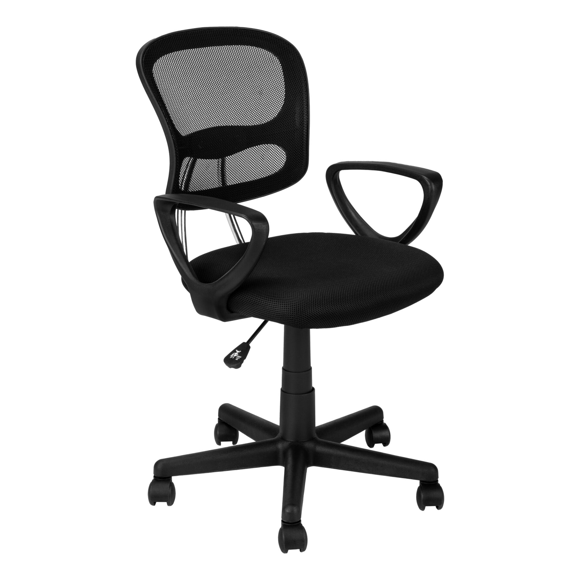 Adjustable Black Mesh Back Swivel Task Chair with Plastic Frame 3 Adjustable Black Mesh Back Swivel Task Chair with Plastic Frame - Image 3