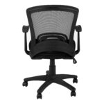 High-Back Adjustable Black Mesh Back Swivel Task Chair with Plastic Frame 8 High-Back Adjustable Black Mesh Back Swivel Task Chair with Plastic Frame