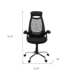 28 Inch Adjustable Swivel Task Chair with Mesh Back 8 28 Inch Adjustable Swivel Task Chair with Mesh Back