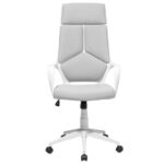 25 Inch Gray Tufted Adjustable Swivel Office Chair 5 25 Inch Gray Tufted Adjustable Swivel Office Chair