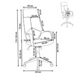 25 Inch Gray Tufted Adjustable Swivel Office Chair 8 25 Inch Gray Tufted Adjustable Swivel Office Chair