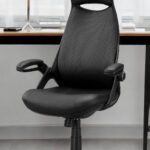 28 Inch Black Adjustable Swivel Rolling Fabric Office Chair 8 28 Inch Black Adjustable Swivel Rolling Fabric Office Chair