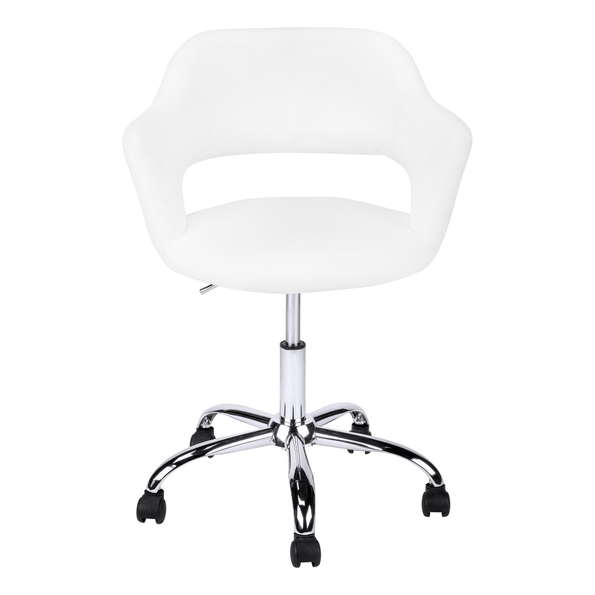 22 Inch Adjustable Swivel Fabric Office Chair with Armrests 3 22 Inch Adjustable Swivel Fabric Office Chair with Armrests - Image 3
