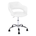 22 Inch Adjustable Swivel Fabric Office Chair with Armrests 8 22 Inch Adjustable Swivel Fabric Office Chair with Armrests