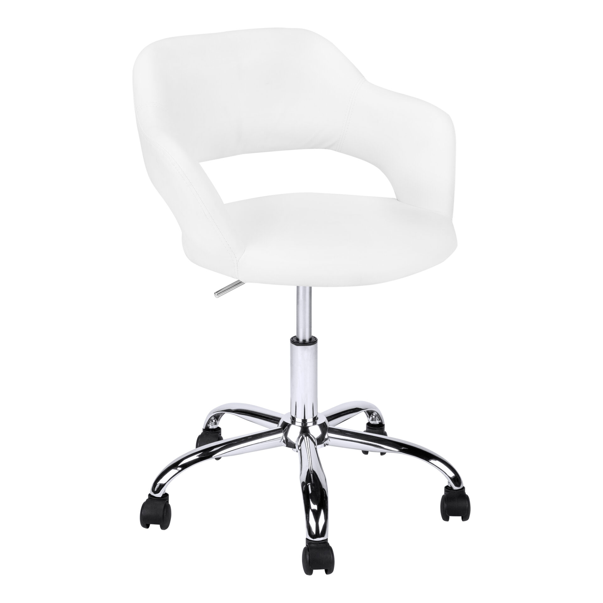 22 Inch Adjustable Swivel Fabric Office Chair with Armrests 1 22 Inch Adjustable Swivel Fabric Office Chair with Armrests