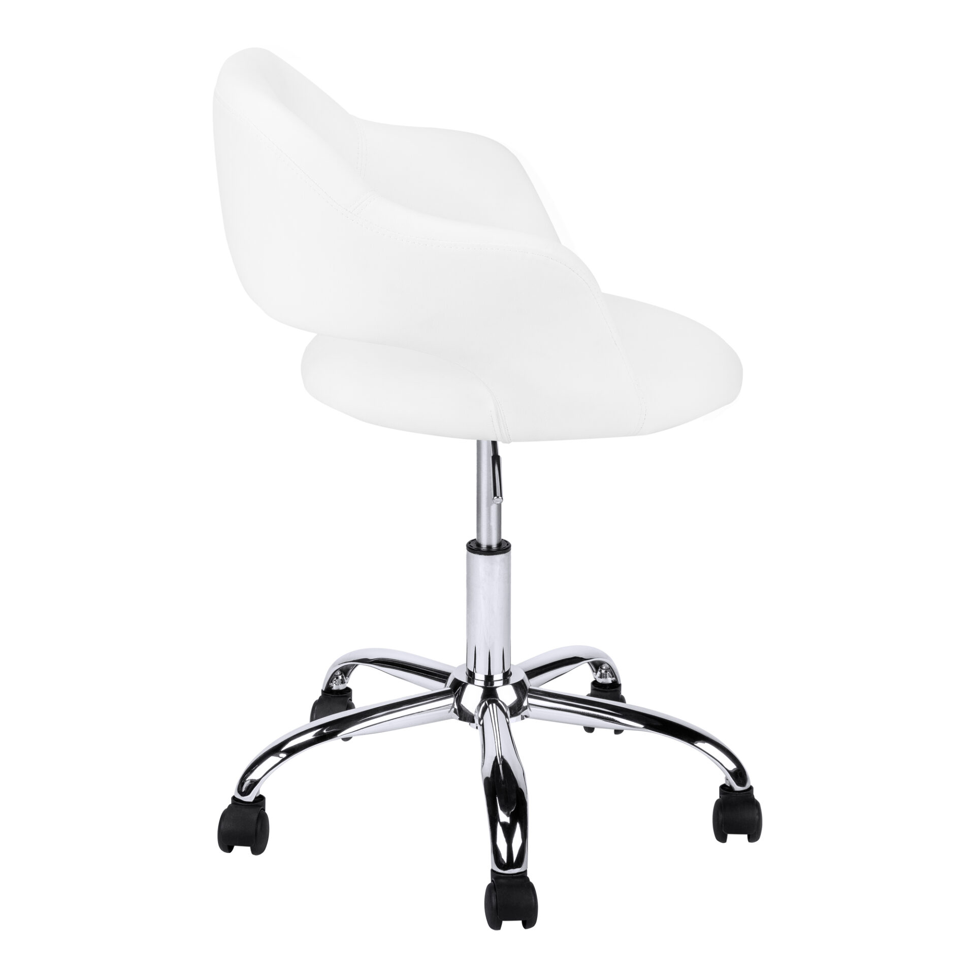 22 Inch Adjustable Swivel Fabric Office Chair with Armrests 4 22 Inch Adjustable Swivel Fabric Office Chair with Armrests - Image 4