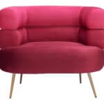 Velvet Accent Chair with Steel Frame and Rubber Feet Protection 13 Velvet Accent Chair with Steel Frame and Rubber Feet Protection