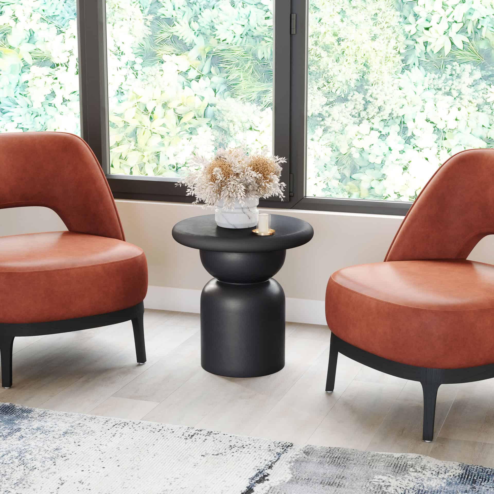 Solid Acacia Wood Round Side Table with Minimalist Design 1 Solid Acacia Wood Round Side Table with Minimalist Design