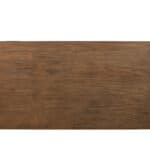 Antique Cappuccino Pine Dining Table with Transitional Design