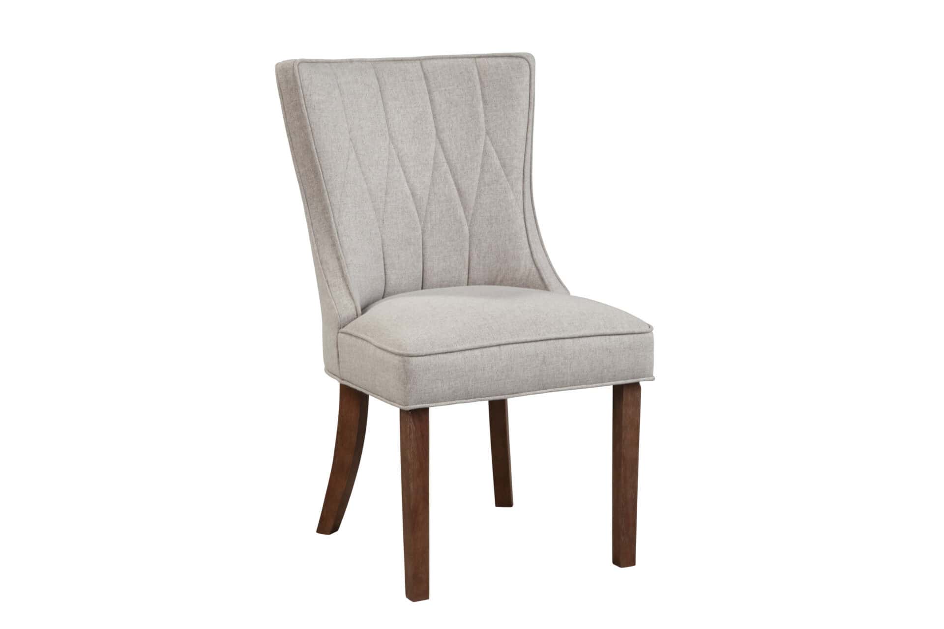 Antique Cappuccino Upholstered Rubberwood Side Chairs (Set of 2) 1 Antique Cappuccino Upholstered Rubberwood Side Chairs (Set of 2)