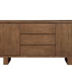 Antique Cappuccino Pine Sideboard with Drawers and Shelved Cabinets 9 Antique Cappuccino Pine Sideboard with Drawers and Shelved Cabinets